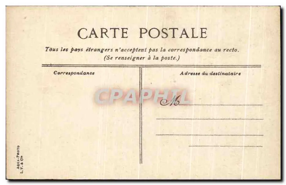 S. Brice - Die Promenaden zum Palast der Gerechtigkeit — Verlag AQUA-PHOTO L.Y. & Cie - Rückseite