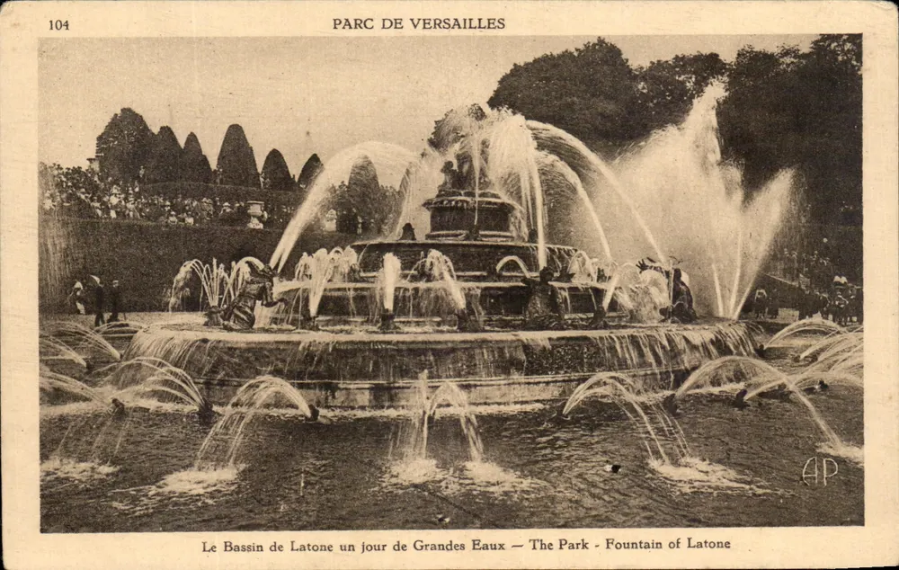 Der Bassin von Latone — Park von Versailles — AP, n° 104 - Vorderseite