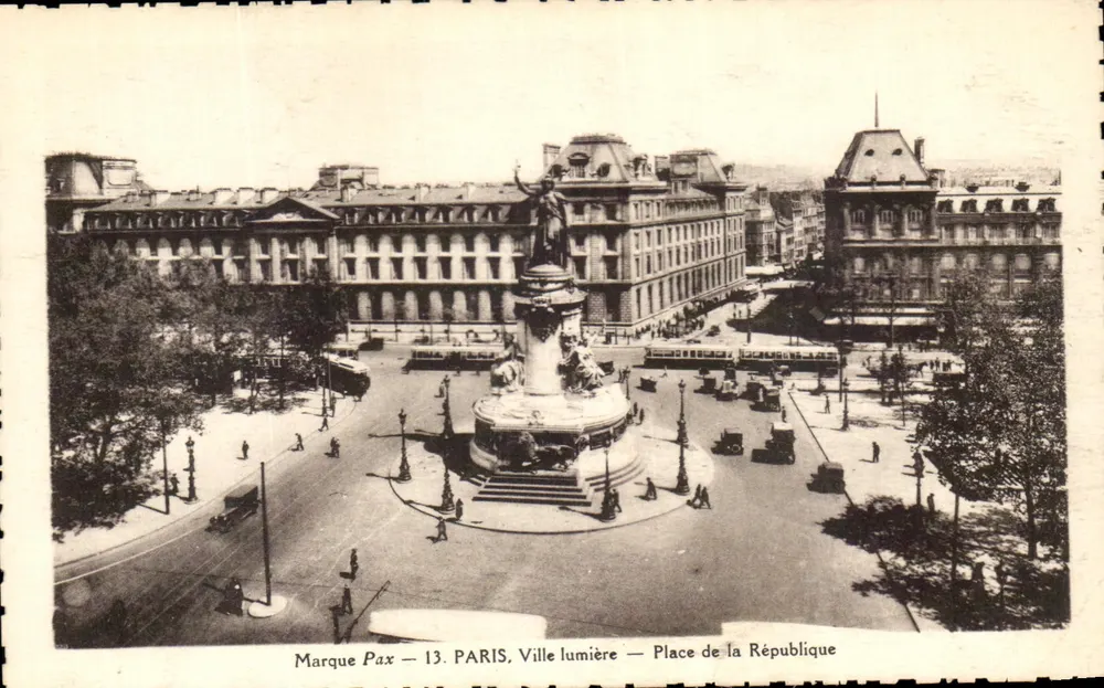 Platz der Republik — Paris — Pax-Mark — 13. PARIS, Stadt des Lichts - Vorderseite