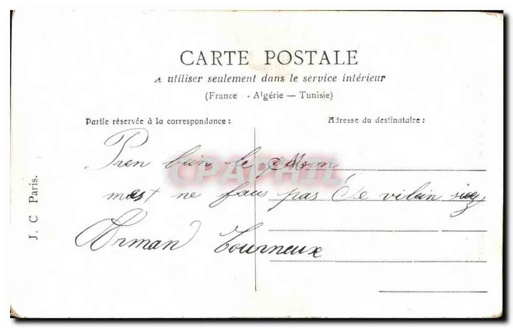Pescaria amorosa — P.S.C. Paris — número de série não visível - Verso