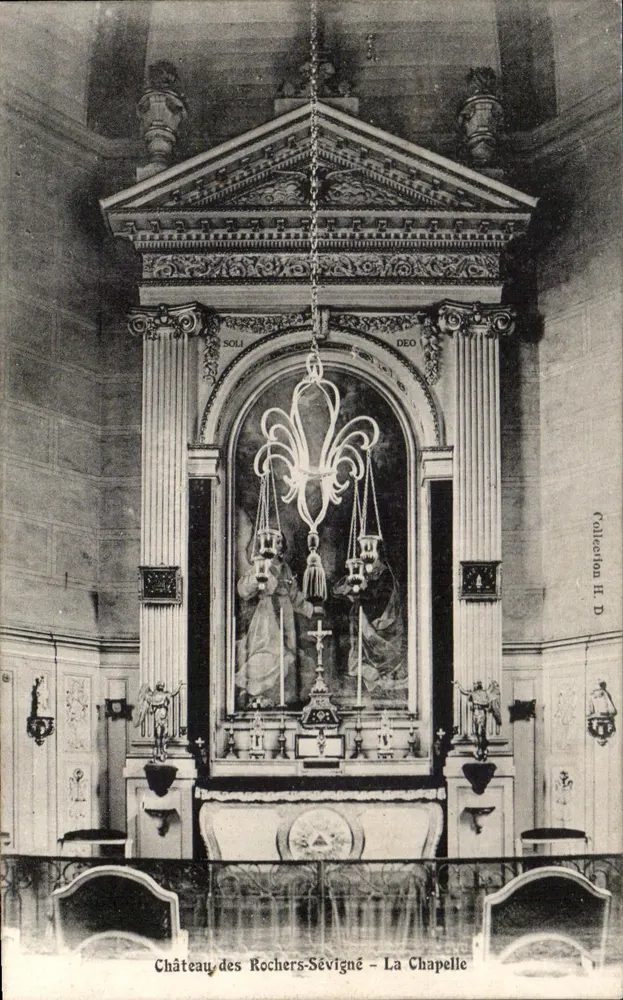 Château des Rochers-Sévigné — Die Kapelle — Sammlung H. D. - Vorderseite