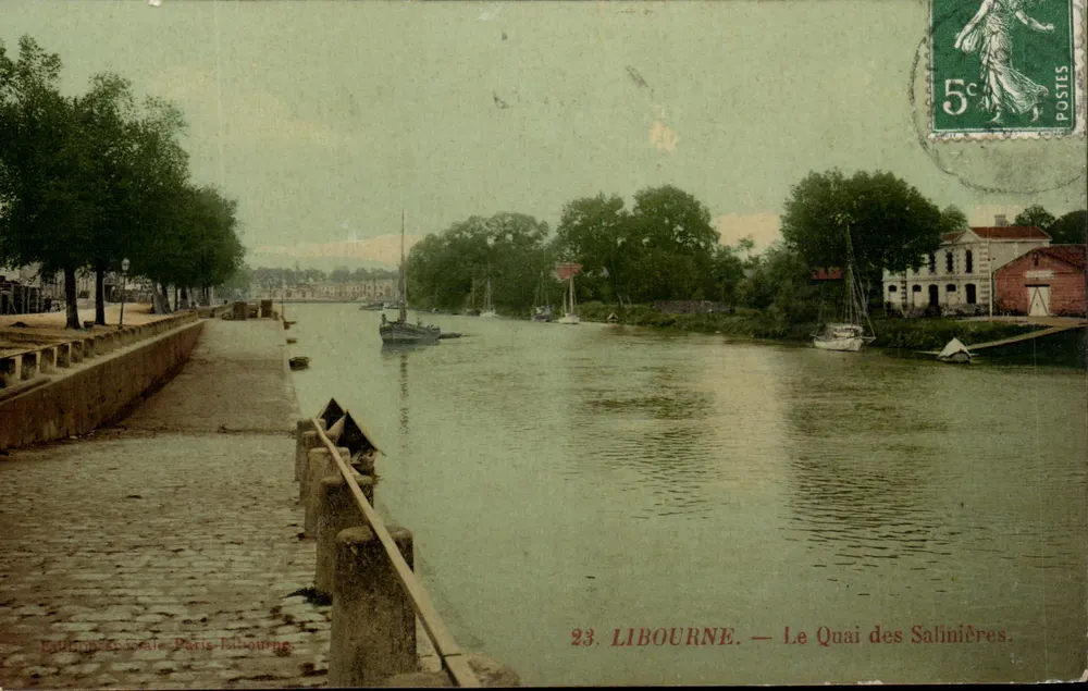 Libourne — Het Quai des Salinières — Speciale editie Paris-Libourne n°23 - Voorkant