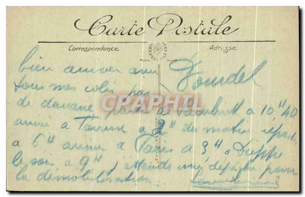 Dieppe — L'Avant-Port — Abfahrt der « La Malle » — LL - Rückseite