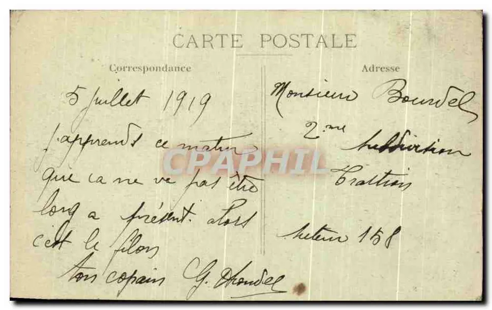 Granville — La Douane et la Caserne (Côte Sud) — N.G. — n° 204 - Verso
