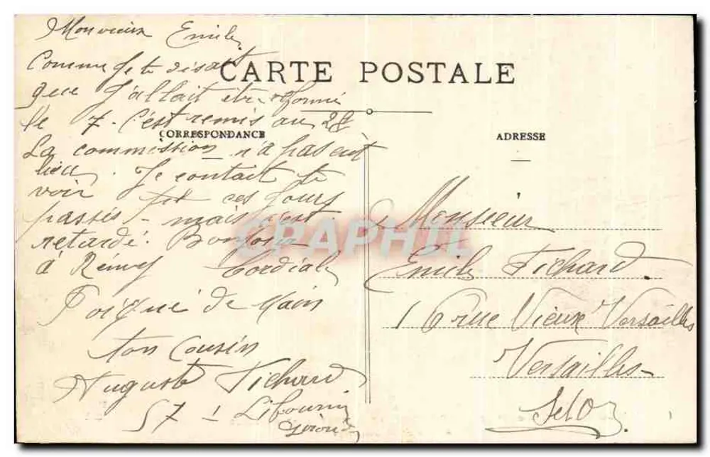 Libourne — Die Ufer der Dordogne und der Zusammenfluss der Isle aux Allées Souchet — (8271) Libourne - Rückseite