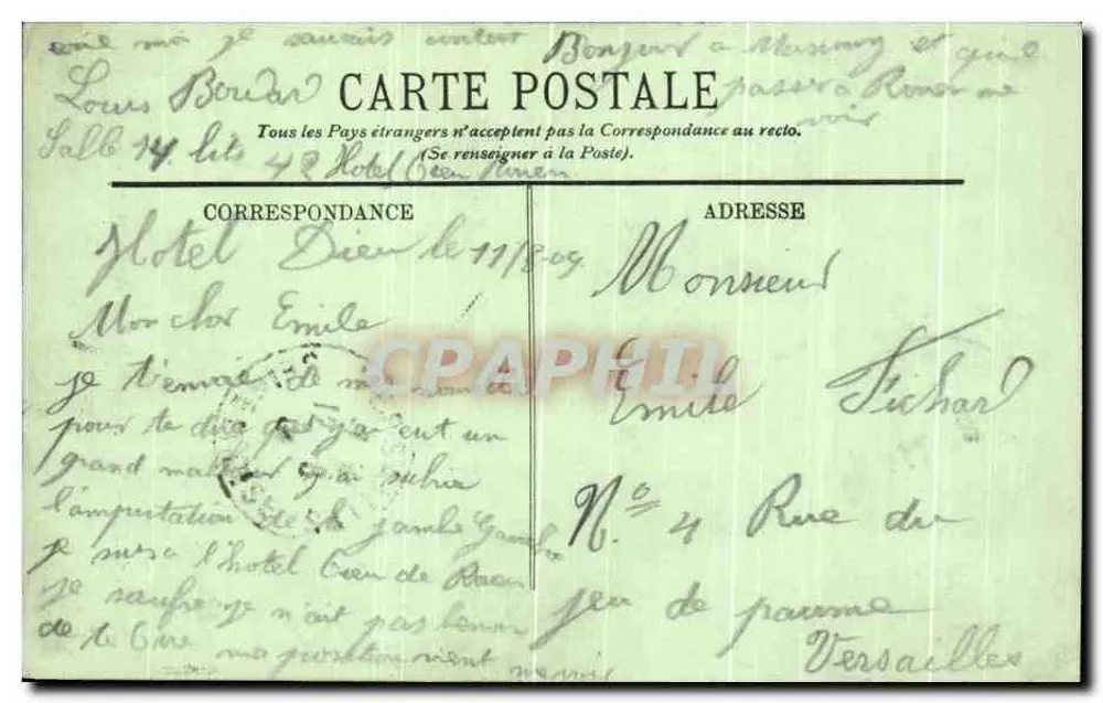 ROUEN — Notre-Dame und die Buttertürme — LL. - Rückseite