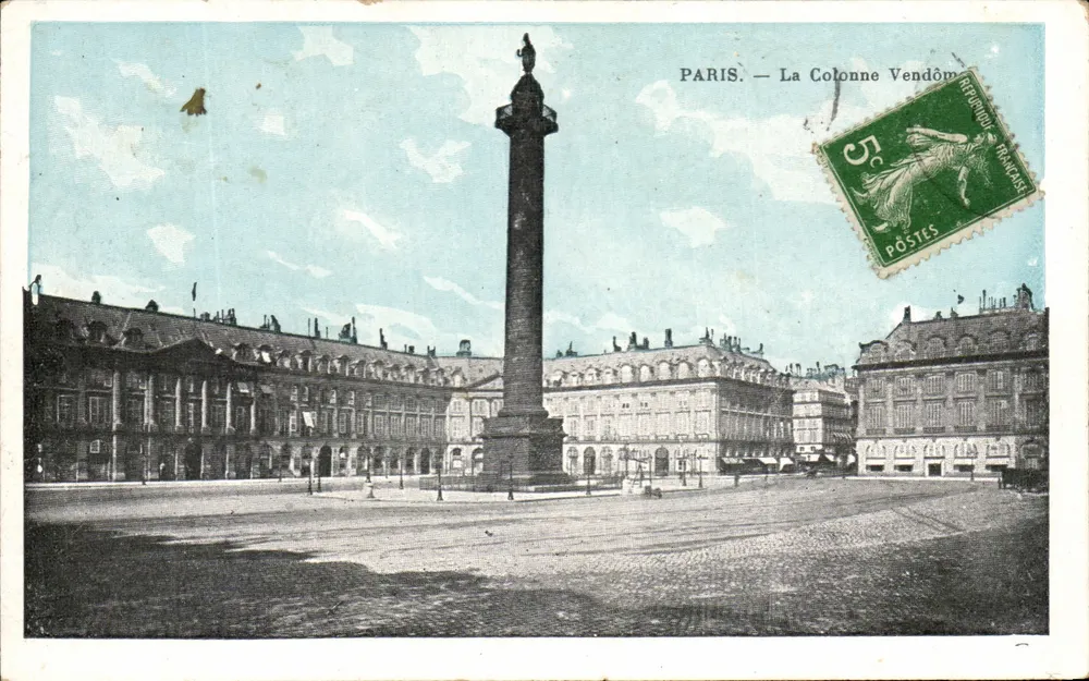 Paris — A Coluna Vendôme — Editor não identificado, número de série não visível - Frente
