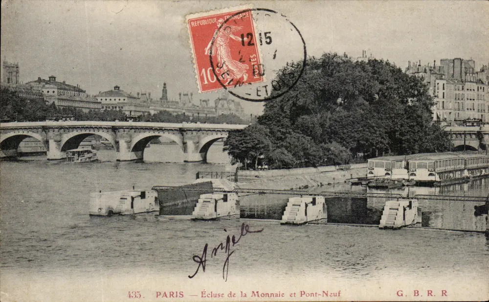 PARIGI — Serratura della Monnaie e Pont-Neuf — G. B. R. R. n°435 - Recto