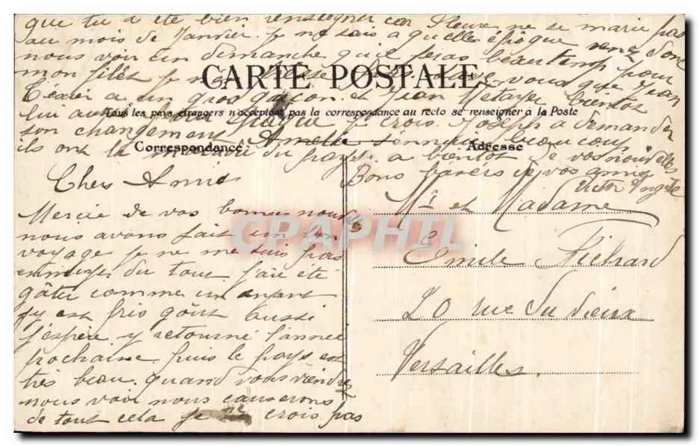 París — Hospital de la Piedad — G. B. R. R. - Reverso
