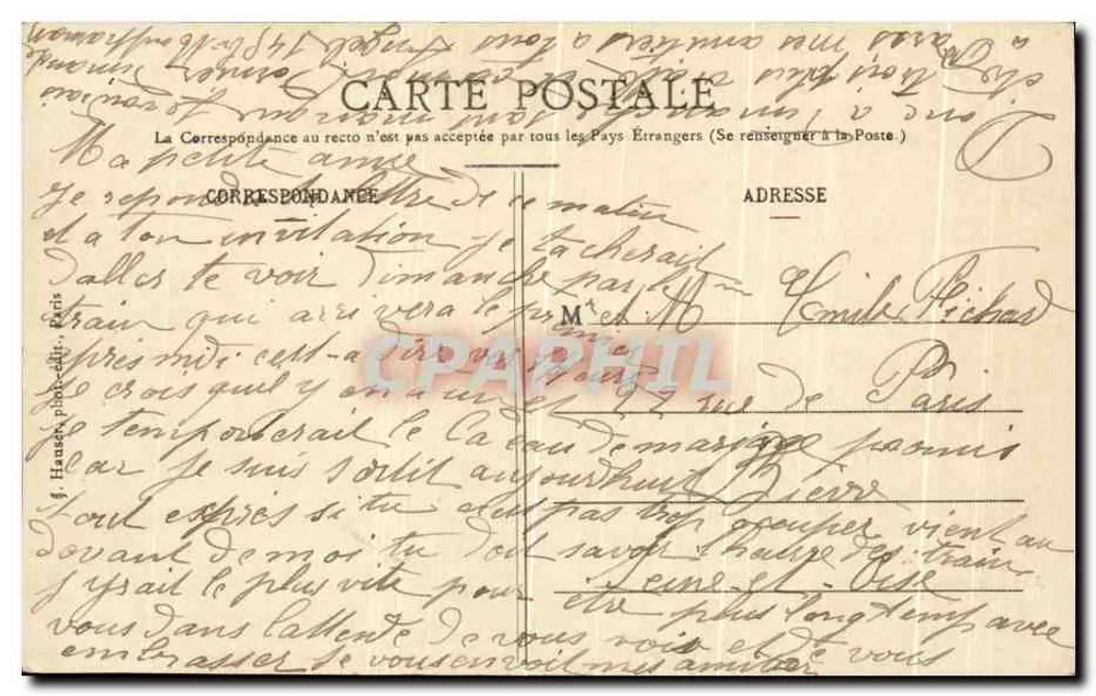 Paris - Jardin des Plantes - Die Pelikane — Verlag J.H., Nr. 370 - Rückseite