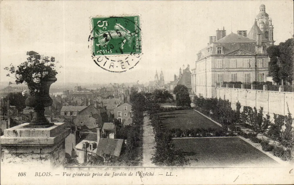 Blois — Allgemeiner Blick vom Garten des Bischofs — LL. n°108 - Vorderseite