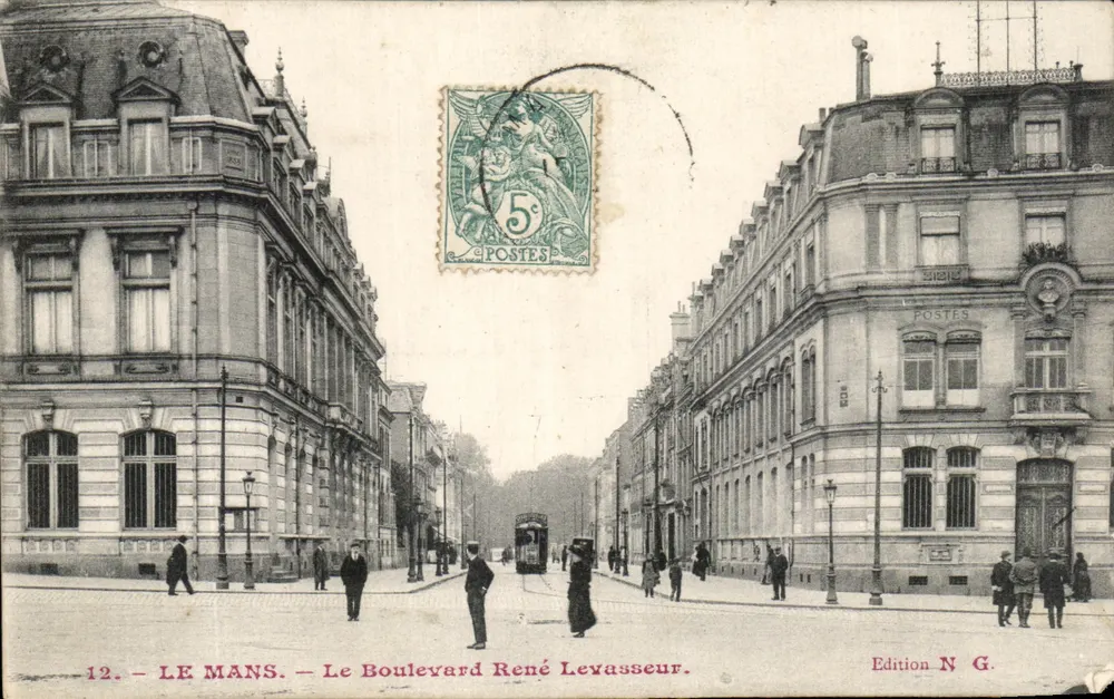 Le Mans — O Boulevard René Levasseur — Edição N.G. - Frente