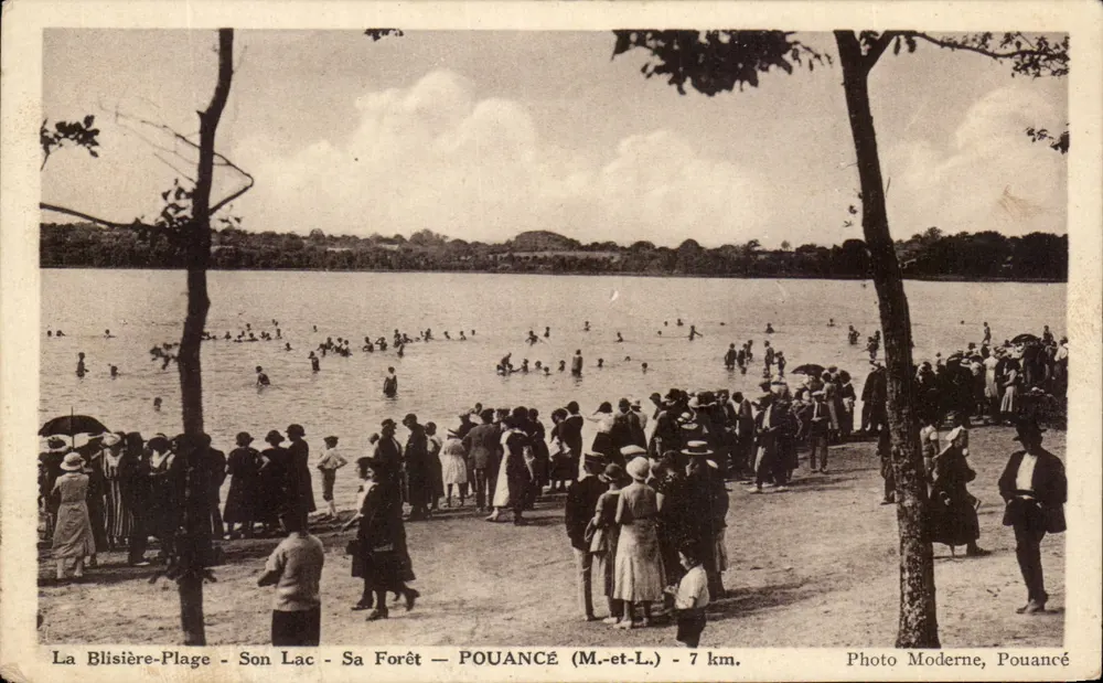 La Blisière-Plage - Seu Lago - Sua Floresta — POUANCÉ (M.-et-L.) - 7 km. — Foto Moderna, Pouancé - Frente
