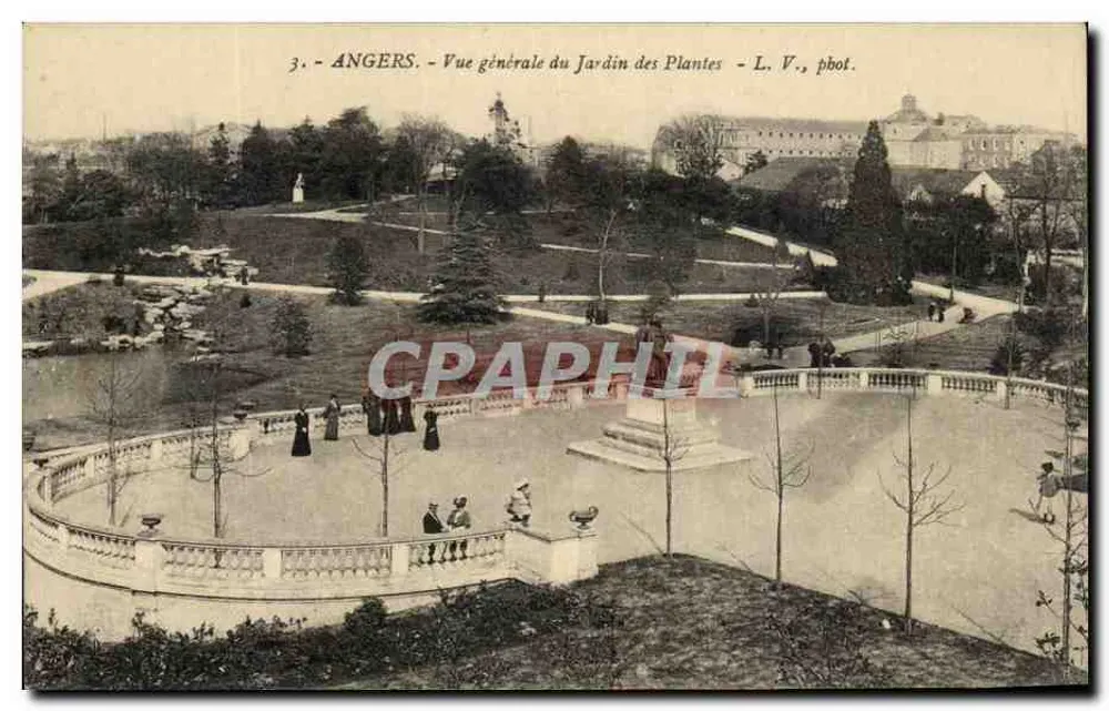 Angers — Allgemeiner Blick auf den Jardin des Plantes — L. V., pbot. - Vorderseite