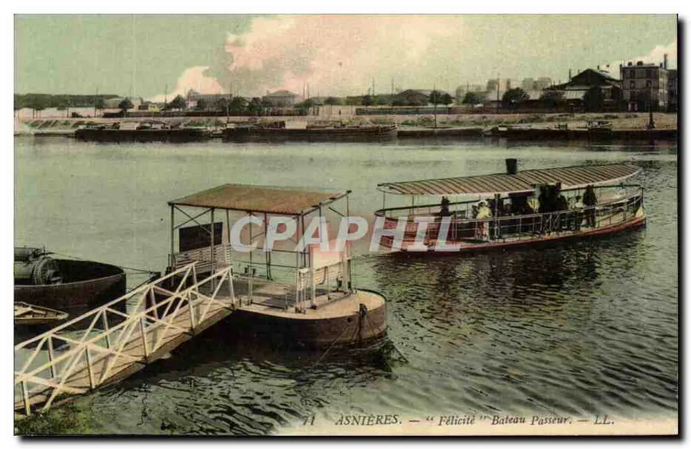 Asnières — Fähre "Félicité" — LL - Vorderseite