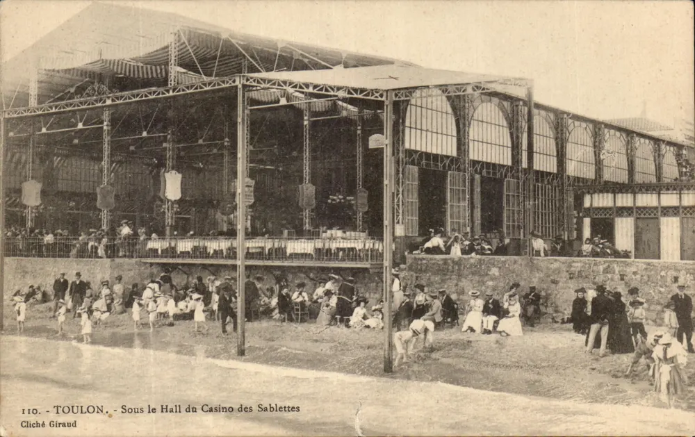 Toulon — Unter dem Saal des Casinos des Sablettes — Cliché Giraud, n° 110 - Vorderseite