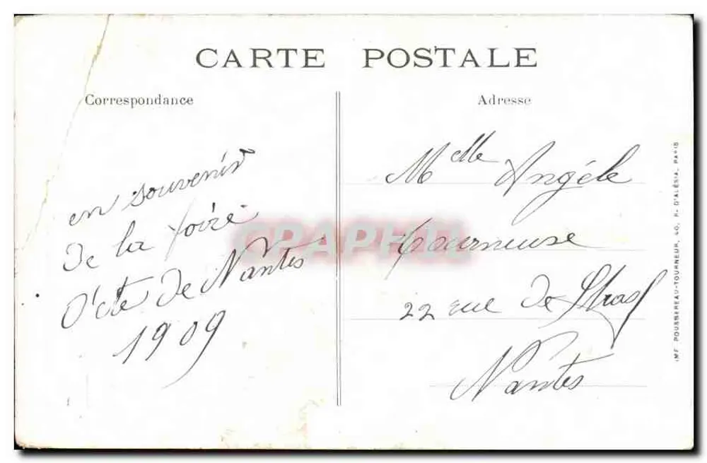 La Femme-Homard — scène de spectacle — éditeur E. Wilanos - Rückseite
