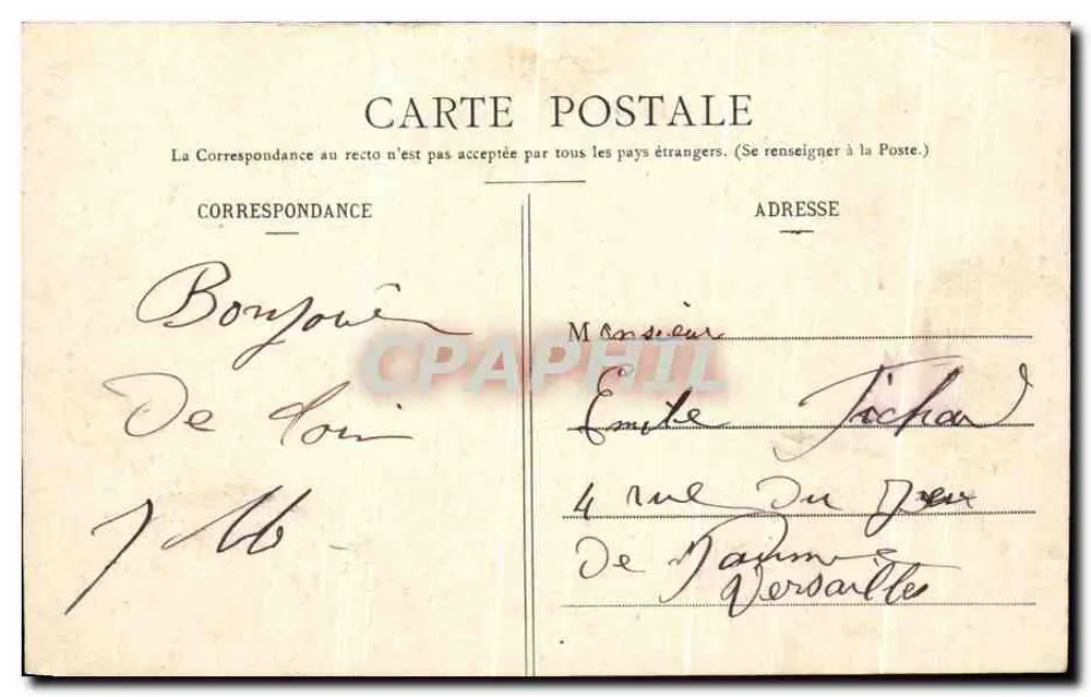Der mutige Torpedoboot — 875 — H. Laurent, Port-Louis - Rückseite