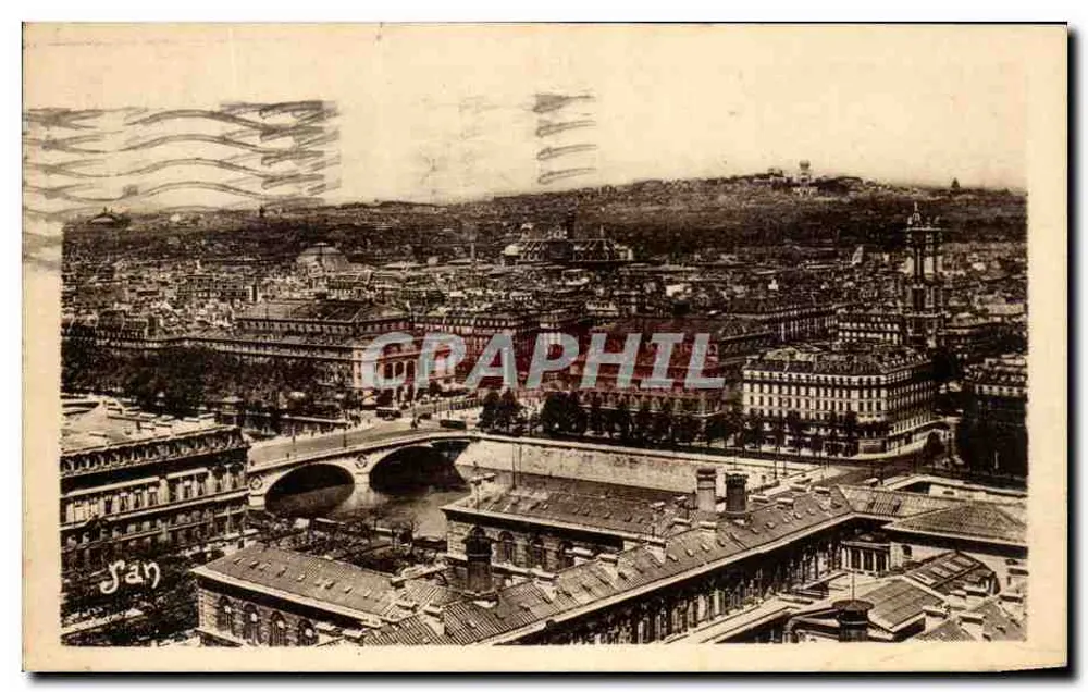 Paris — Panoramablick vom Notre-Dame — Éditions d'Art Jan - Vorderseite