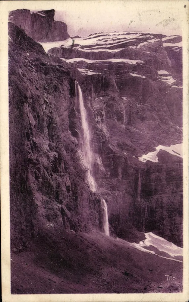 Gavarnie — Die Große Wasserfall (422 m.) — Tito - Vorderseite