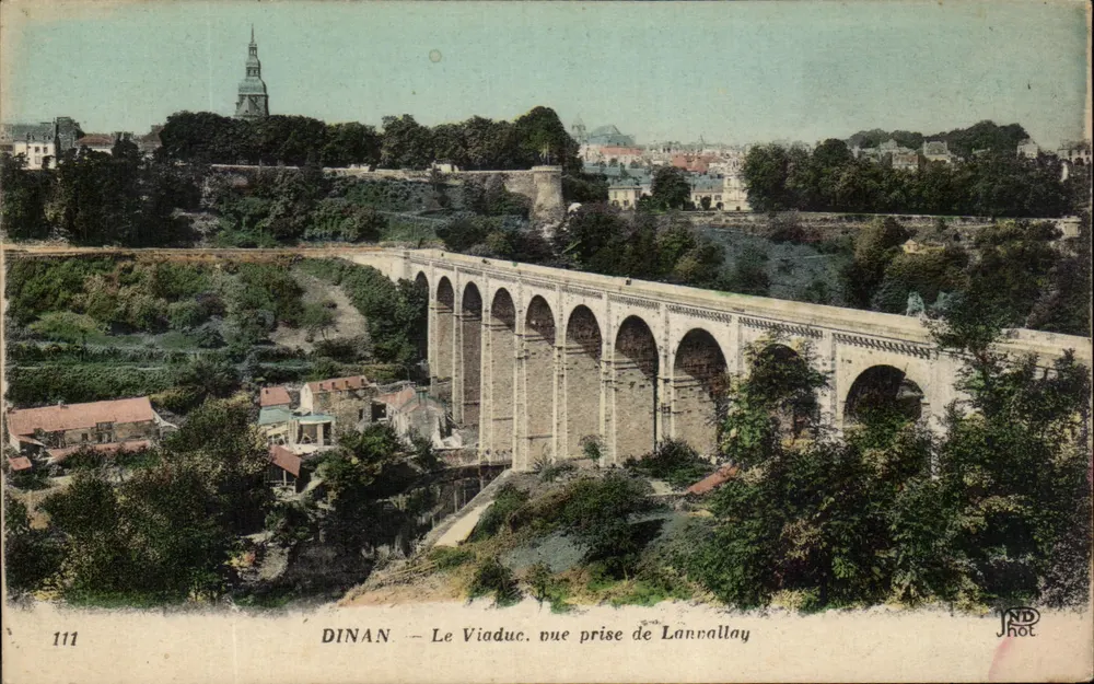 Dinan — O Viaduto, vista tirada de Lannrallay — JND Phot - Frente