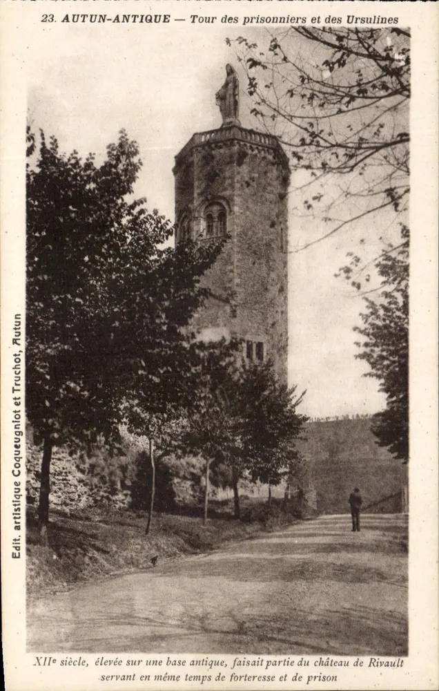 AUTUN-ANTIQUE — Turm der Gefangenen und der Ursulinen — Künstlerische Ausgabe Coquegniot et Truchot, Autun - Vorderseite