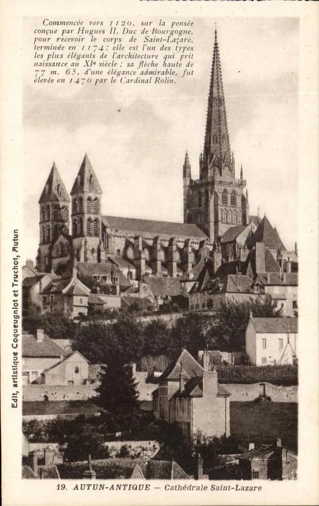 Autun-Antique — Kathedrale Saint-Lazare — Künstlerische Ausgabe Coqueugnlot et Truchot, Autun - Vorderseite