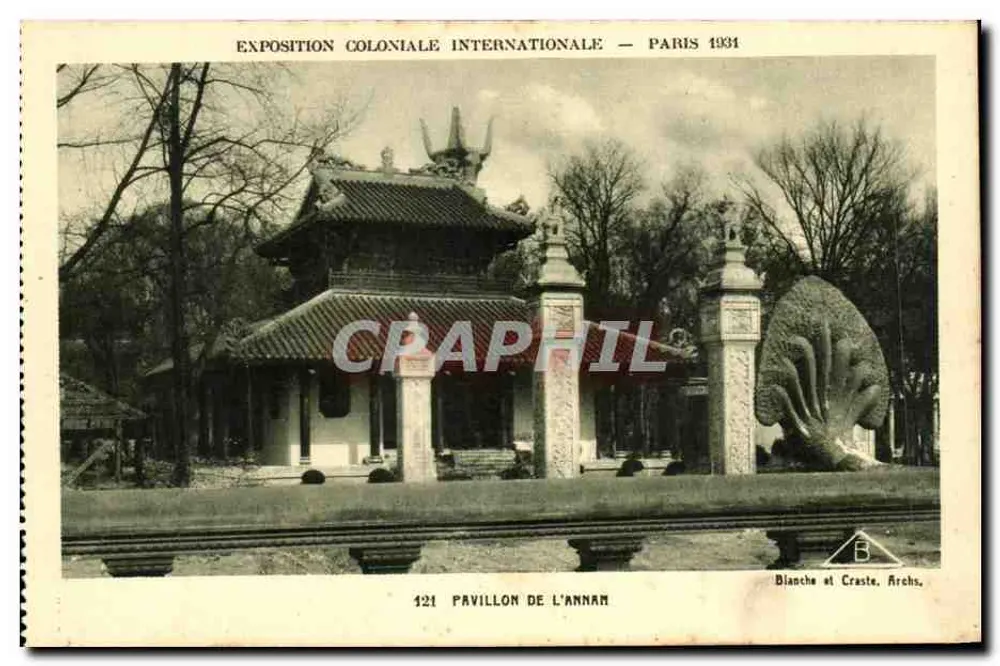 Pavillon de l'Annam — Internationale Kolonialausstellung — Paris 1931 - Vorderseite