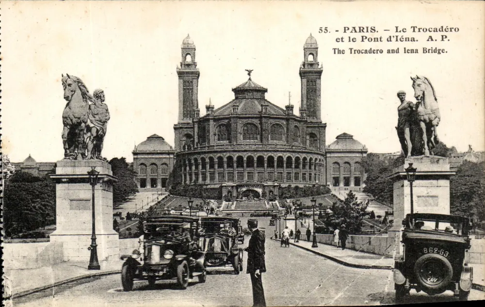 Paris - Das Trocadéro und die Iéna-Brücke — A.P. — n°55 - Vorderseite