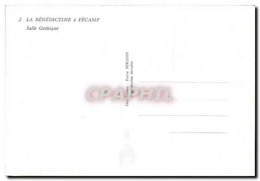 A Bénédictine em Fécamp — Sala Gótica — Pierre Bergoin - Verso