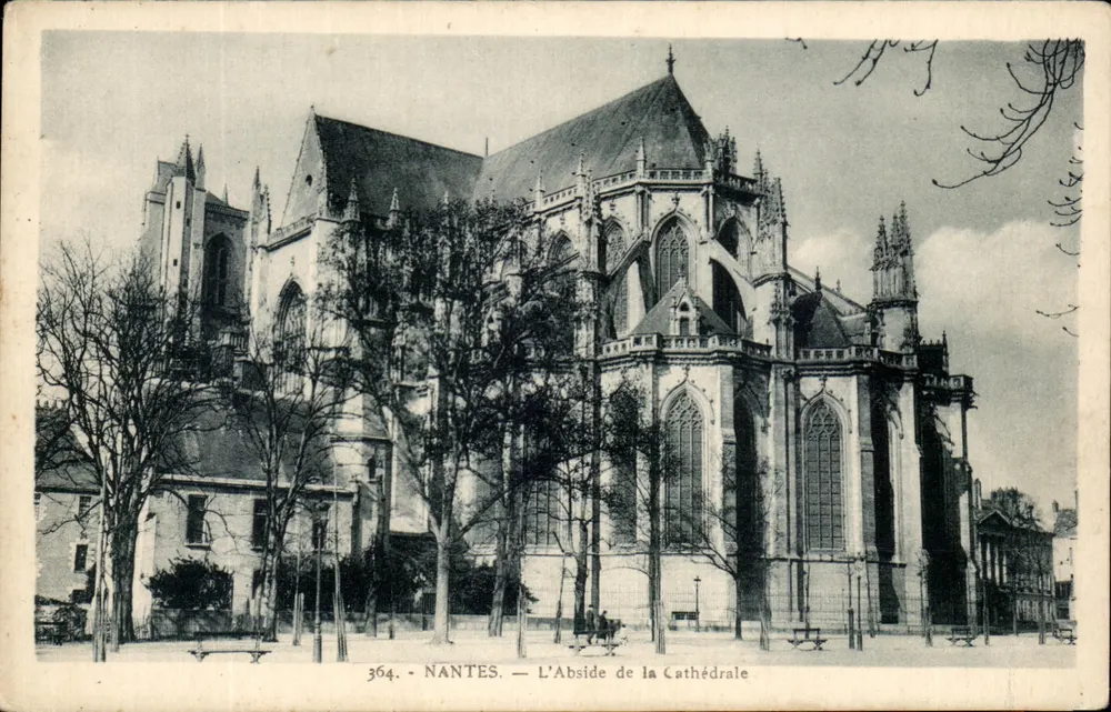 NANTES — A Abside da Catedral — editor La Cigogne, Nantes - Frente
