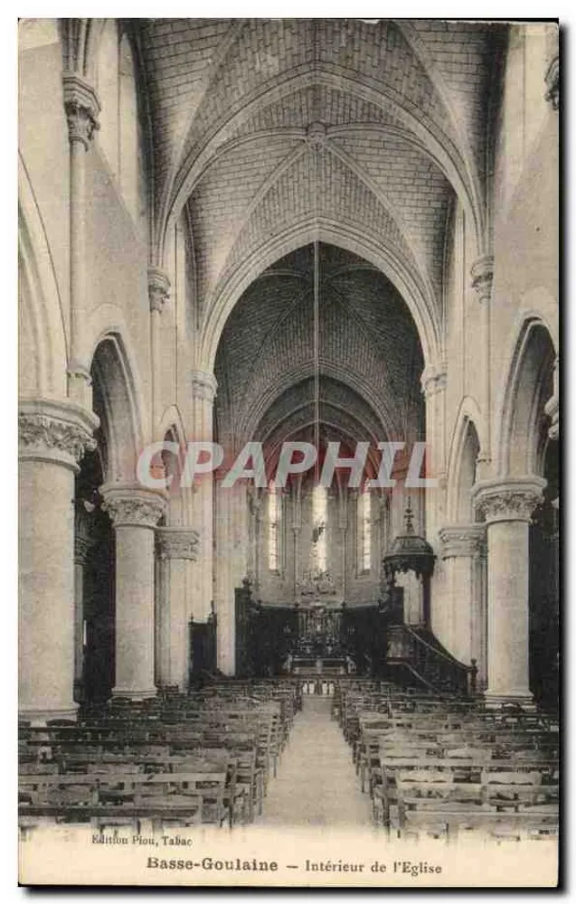 Basse-Goulaine — Interior da Igreja — Edição Pion, Tabac - Frente