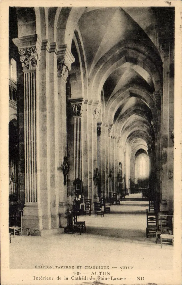 Innenansicht der Kathedrale Saint-Lazare — Autun — Édition Taverne et Chandieux 160 - Vorderseite