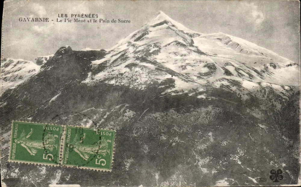 Gavarnie — Die Pyrenäen: Der Pie Mené und der Pain de Sucre — Verlag GAVARNIE, Nr. 329 - Vorderseite
