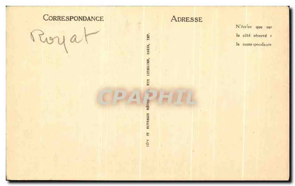 Royat - A Igreja de São Léger - LL - Verso