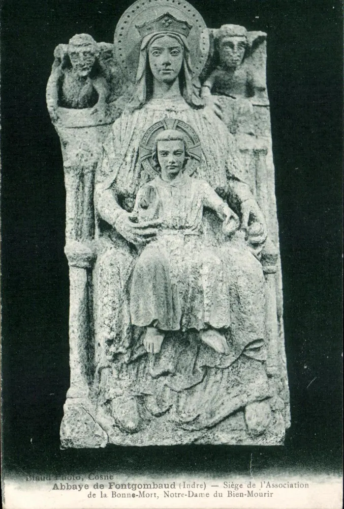Abtei Fontgombaud (Indre) — Sitz der Vereinigung der Guten Toten, Unsere Liebe Frau des Guten Todes — Blaude Photo, Cosne - Vorderseite