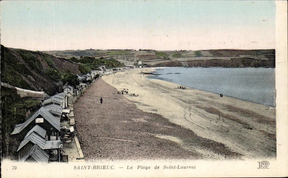 Saint-Brieuc — A Praia de Saint-Laurent — JND Fot. - Frente