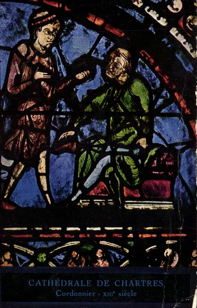 Cathédrale de Chartres — vitrail du Cordonnier — éditeur Et Houyette Édition - Awers