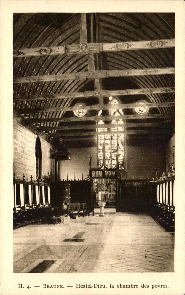Beaune — Hostel-Dieu, das Zimmer für die Armen — Librairie de la Renaissance, Beaune - Vorderseite