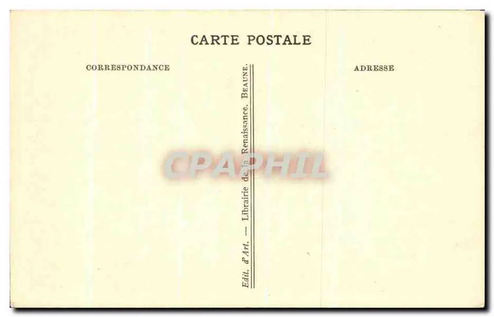 Beaune — Hostel-Dieu, das Zimmer für die Armen — Librairie de la Renaissance, Beaune - Rückseite