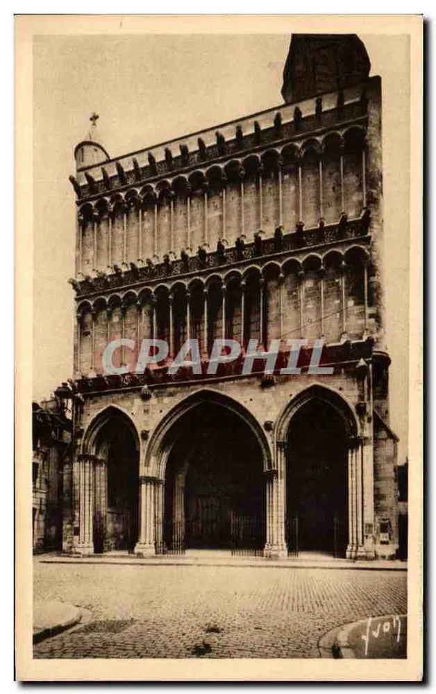 Dijon (Côte-d'Or) — Fachada da Igreja de Nossa Senhora — Éditions d'Art, Paris - Frente