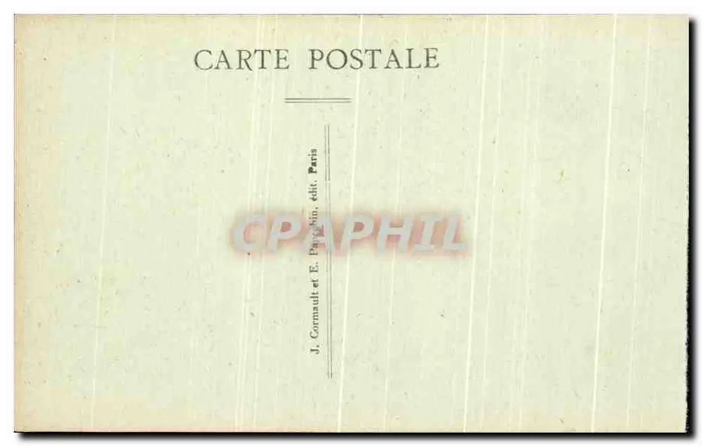 Paris (XVIe) — Avenue du Bois de Boulogne — J. Cornault et E. Parpakin, Verlag Paris - Rückseite