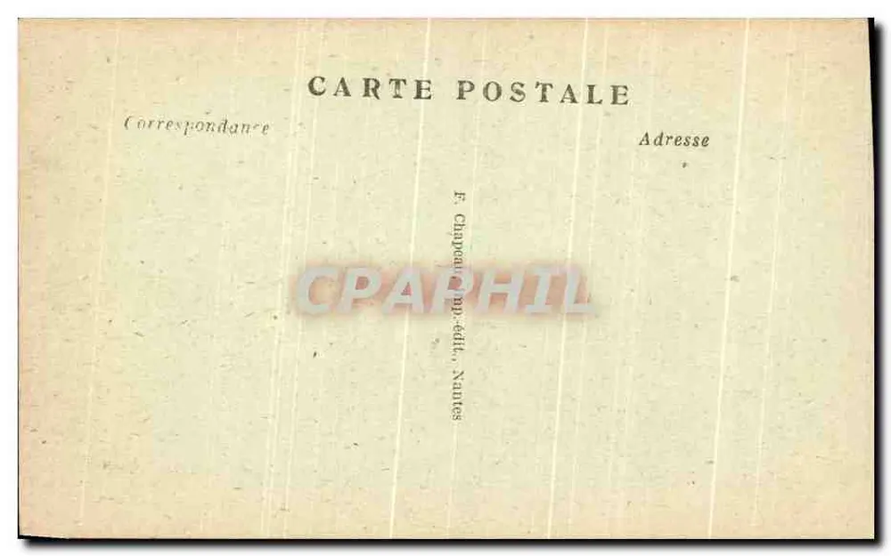 NANTES - La Place Louis-XVI, Eroberung der Kathedrale — F. Chapelon, Verlag, Nantes, n° 67 - Rückseite