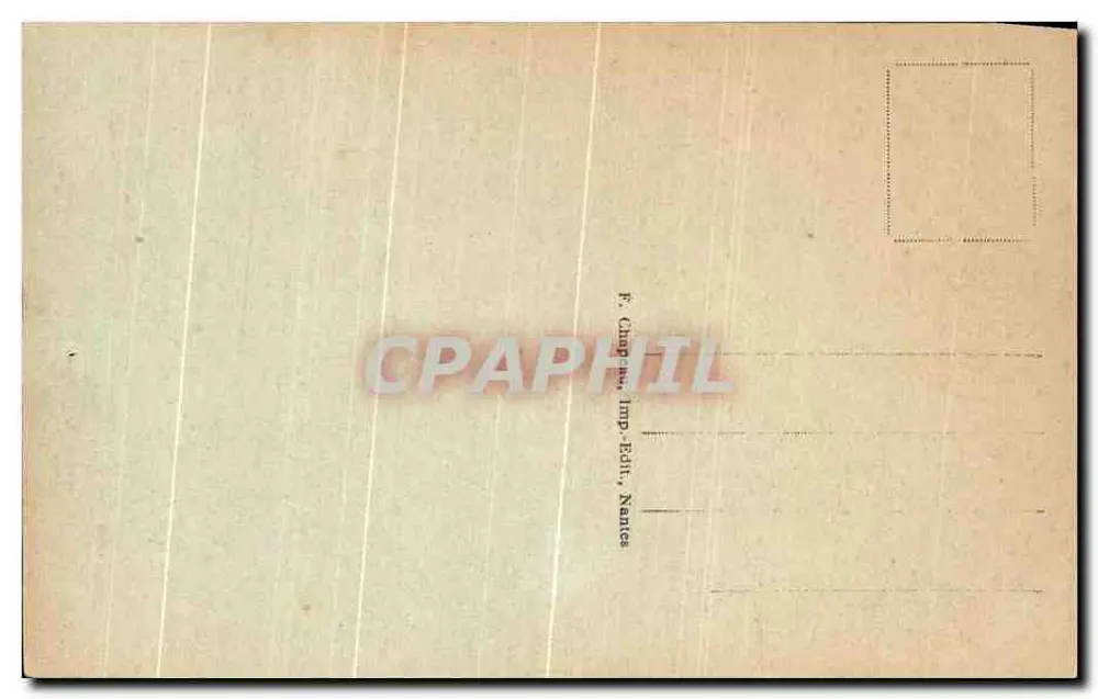 Nantes — Das Schloss - Turm der Jakobiner — F. Chappeau, Verlag, Nantes, Nr. 956 - Rückseite