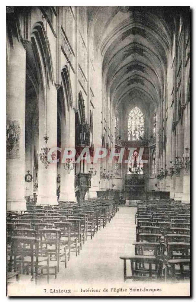 Lisieux — Interno della Chiesa di San Giacomo — Edizione Palais du Rosaire - Recto