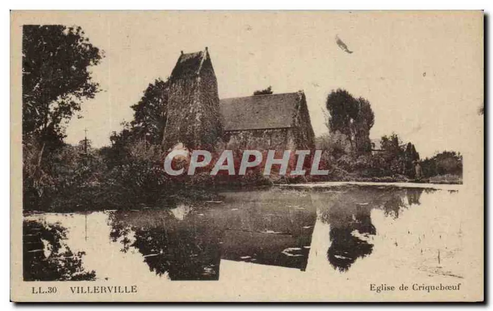 Villerville — Igreja de Criquebœuf — LL.30, editor C4 des Arts Photomécaniques - Frente