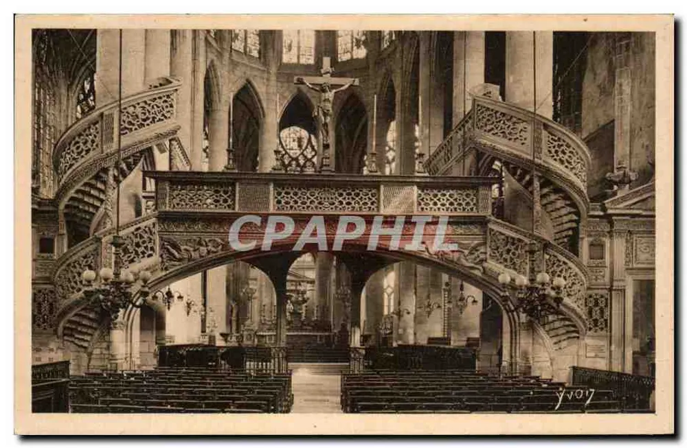 Innenansicht der Kathedrale Saint-Étienne-du-Mont — Paris — Art Edition YVON - Vorderseite