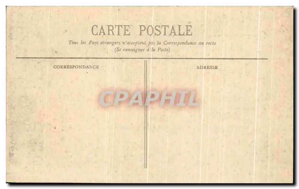 Bordeaux - A Praça Gambetta - BR 777 - Editor Christofle - Verso