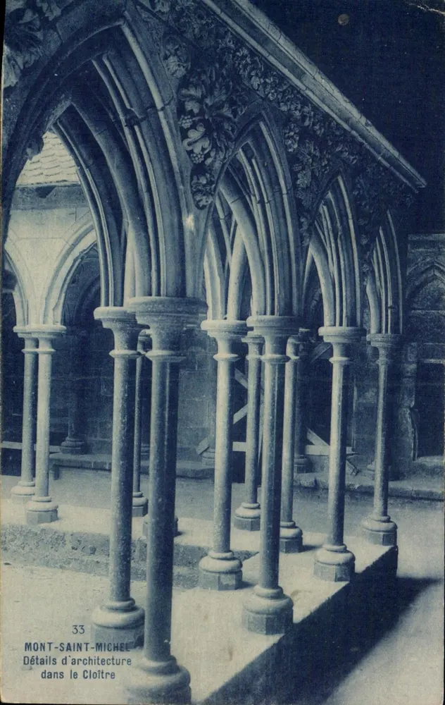 Mont-Saint-Michel — Szczegóły architektury w Klasztorze — n°33 - Awers