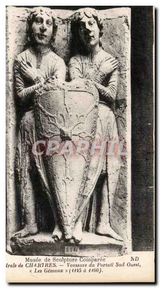 Les Gémaux — Voussure des Portails Südwest — Musée de Sculpture Comparée, Chartres - Vorderseite
